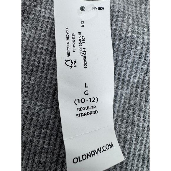 NWT!!"Old Navy" Waffle Thermal Long Sleeve Shirt Kids L SZ 10-12 Under Layers - Picture 5 of 8